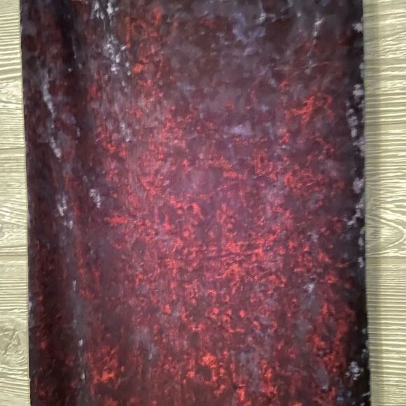 Sabora‎ crushed Velvet black/Red Dress size medium - Picture 2 of 9